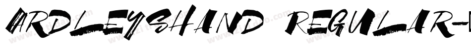 ArdleysHand Regular字体转换